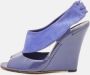 Moschino Pre-Owned Pre-owned Leather sandals Blue Dames - Thumbnail 2