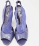 Moschino Pre-Owned Pre-owned Leather sandals Blue Dames - Thumbnail 3