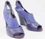 Moschino Pre-Owned Pre-owned Leather sandals Blue Dames - Thumbnail 4