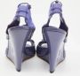 Moschino Pre-Owned Pre-owned Leather sandals Blue Dames - Thumbnail 5