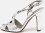 Moschino Pre-Owned Pre-owned Leather sandals Gray Dames - Thumbnail 2
