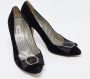 Moschino Pre-Owned Pre-owned Satin heels Black Dames - Thumbnail 4