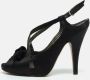 Moschino Pre-Owned Pre-owned Satin sandals Black Dames - Thumbnail 2