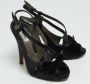 Moschino Pre-Owned Pre-owned Satin sandals Black Dames - Thumbnail 4