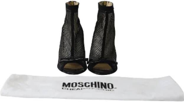 Moschino Pre-Owned Pre-owned Suede boots Black Dames