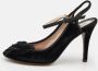 Moschino Pre-Owned Pre-owned Velvet sandals Black Dames - Thumbnail 2