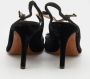 Moschino Pre-Owned Pre-owned Velvet sandals Black Dames - Thumbnail 5
