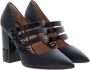 Moschino Stijlvolle Zwarte Leren Pumps Black Dames - Thumbnail 2