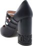 Moschino Stijlvolle Zwarte Leren Pumps Black Dames - Thumbnail 4