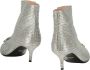 Moschino Rhinestone Pointed Toe Kitten Heel Boots - Thumbnail 2