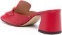 Moschino Rode Leren Sandalen met Gouden Logo Red Dames - Thumbnail 3