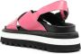 Moschino Roze Casual Open Platte Sandalen Pink Dames - Thumbnail 3