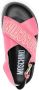 Moschino Roze Casual Open Platte Sandalen Pink Dames - Thumbnail 4