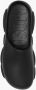 Moschino Logo Embossed Round Toe Slippers Zwart Heren - Thumbnail 5