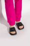 Moschino Rubberen slippers met logo Zwart Dames - Thumbnail 2