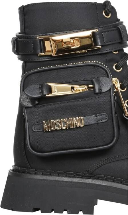 Moschino Safari Boots Zwart Dames