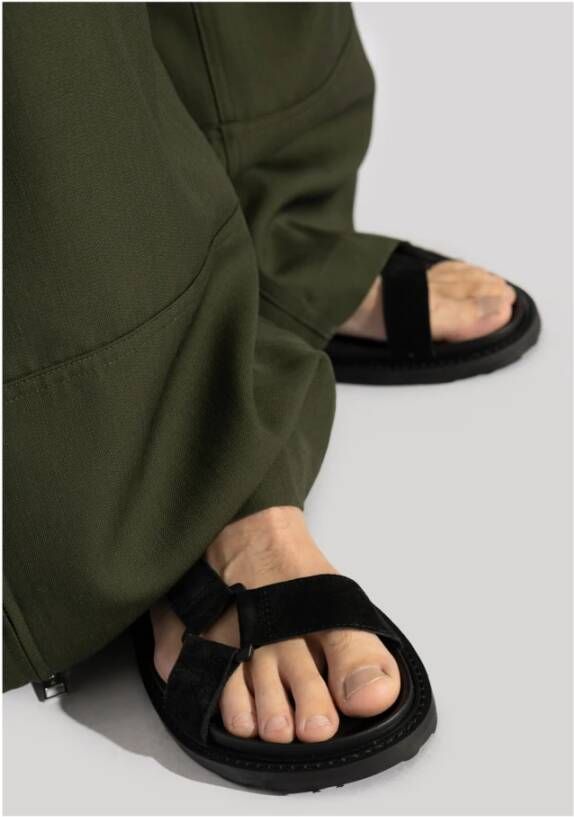 Moschino Sandalen met logo Black Heren