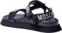 Moschino Logo Platte Sandalen Black Dames - Thumbnail 3