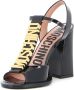 Moschino Goudkleurige Logo Patent Sandalen Black Dames - Thumbnail 3