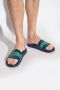 Moschino Rubber Sliders voor Heren Blue Heren - Thumbnail 2