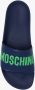 Moschino Rubber Sliders voor Heren Blue Heren - Thumbnail 5