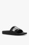 Moschino Rubberen slippers met logo Zwart Dames - Thumbnail 7