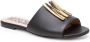 Moschino Zwarte platte sandalen voor vrouwen Black Dames - Thumbnail 2