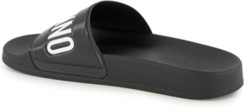 Moschino Slippers met open neus Zwart - Foto 14