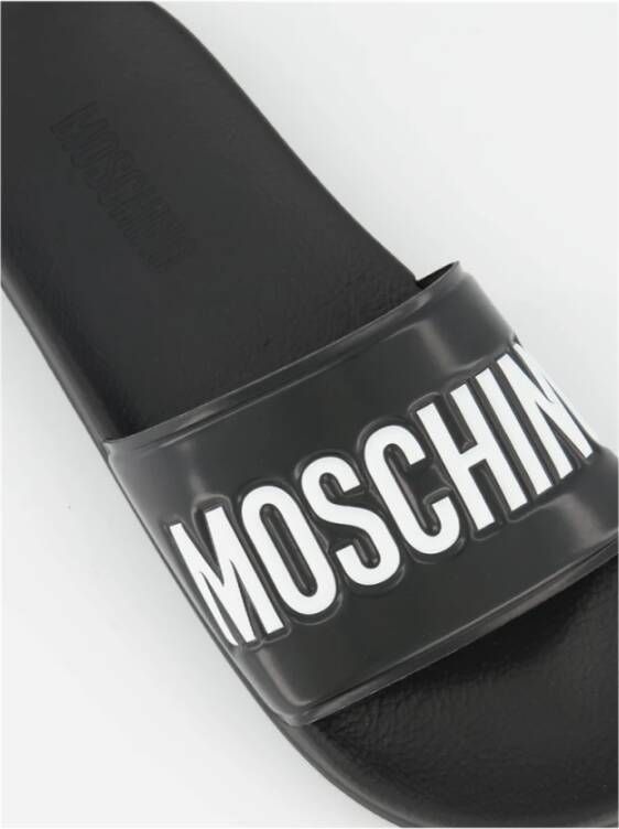Moschino Slippers met open neus Zwart - Foto 15