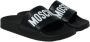 Moschino Rubberen slippers met logo Zwart Dames - Thumbnail 2
