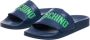 Moschino Rubber Sliders voor Heren Blue Heren - Thumbnail 8