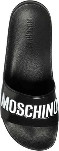 Moschino Slippers met open neus Zwart - Foto 8