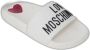 Love Moschino Witte rubberen zool slippers White Dames - Thumbnail 12