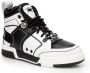 Moschino Zwarte Sneakers met Pinafore Metalen Breedte Zwart Heren - Thumbnail 11