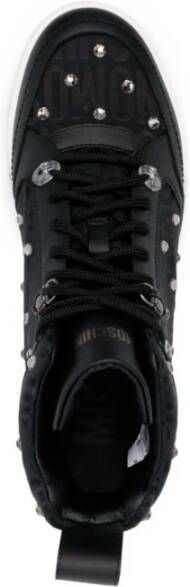 Moschino Sneakers met kristaldetails Black Heren