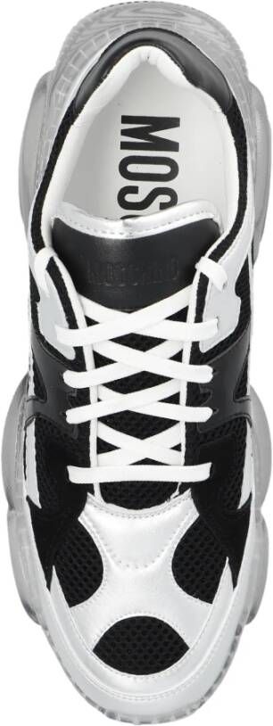 Moschino Sneakers met logo Gray Heren