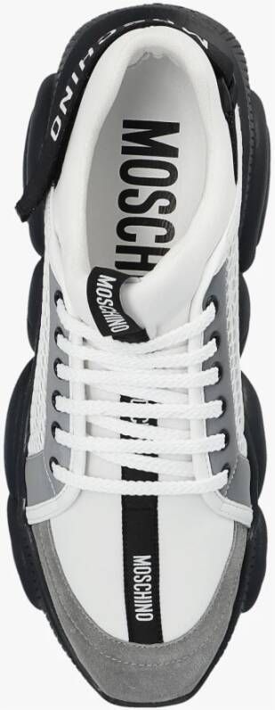 Moschino Sneakers met logo Grijs Heren