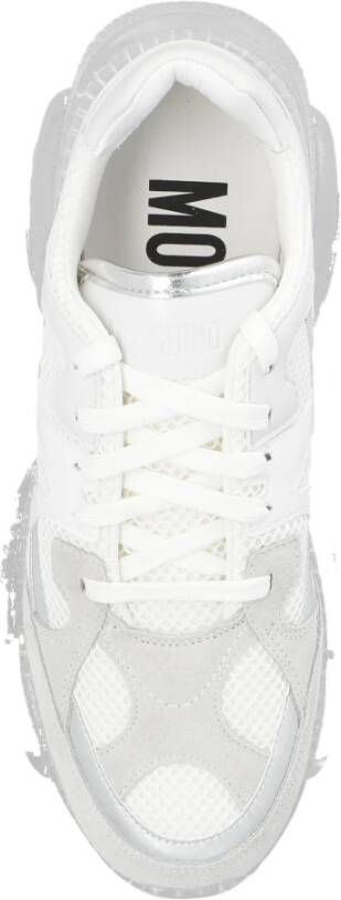 Moschino Sneakers met logo White Dames