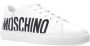 Moschino women's shoes leather trainers sneakers Serena Wit Dames - Thumbnail 4