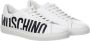 Moschino Witte casual sneakers met contrasterende logo belettering White Heren - Thumbnail 12
