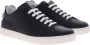 Moschino Teddy Logo Patch Leren Sneakers Black Heren - Thumbnail 2