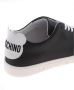 Moschino Teddy Logo Patch Leren Sneakers Black Heren - Thumbnail 3