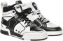 Moschino Contrasterende Hoge Sneakers Black Heren - Thumbnail 2