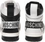 Moschino Contrasterende Hoge Sneakers Black Heren - Thumbnail 3