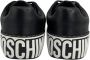 Moschino Verhoog je stijl met leren sneakers Black - Thumbnail 4