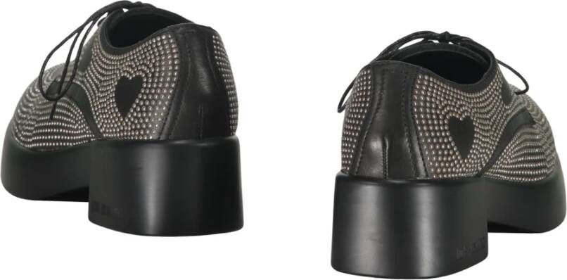 Moschino Studded Blokhak Leren Schoenen