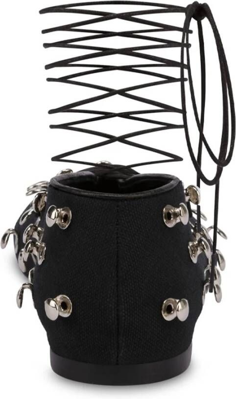 Moschino Studded Zwarte Ballerina`s