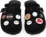 Moschino Suède Muiltjes met Appliqués - Thumbnail 2