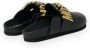 Moschino Trendy Birky30 Flats voor modieuze vrouwen Black Dames - Thumbnail 2