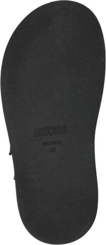 Moschino Verstelbare gespsandalen effen kleur